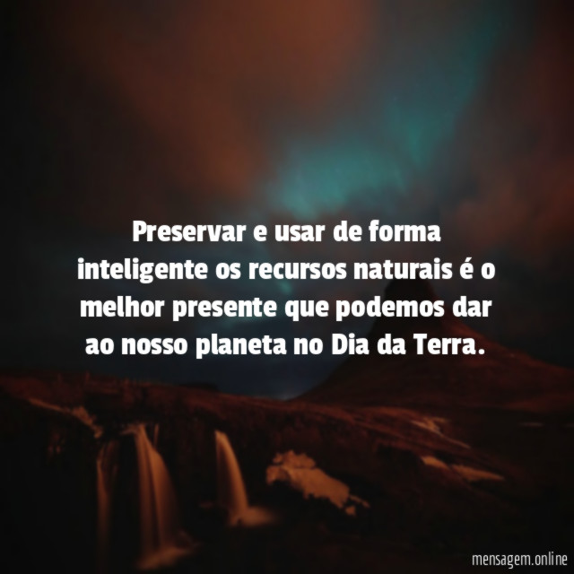 Preservar e usar de forma inteligente os recursos