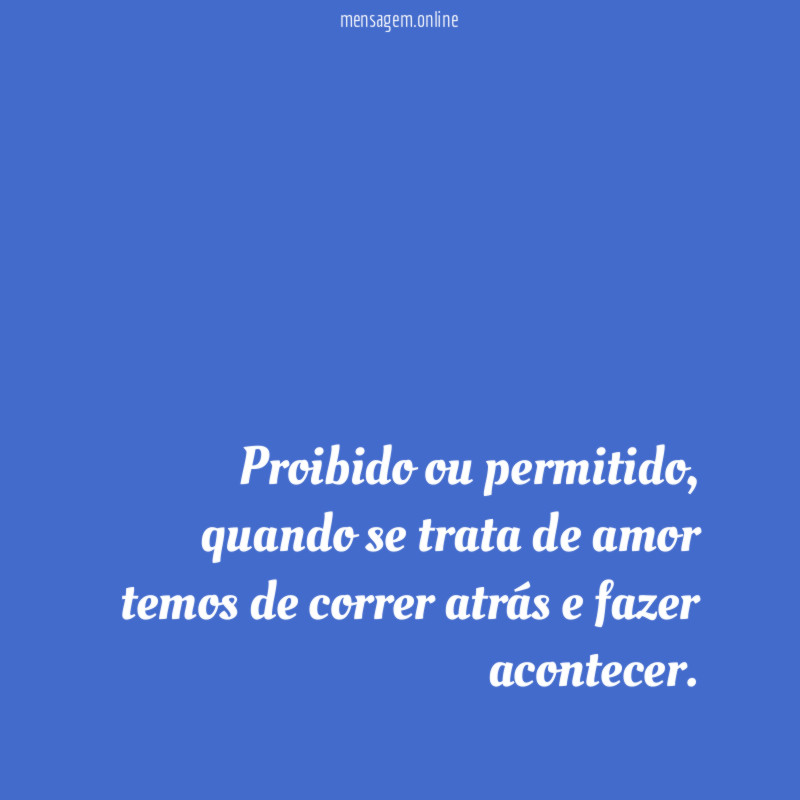 Proibido ou permitido