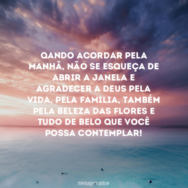 Qando acordar pela manhã