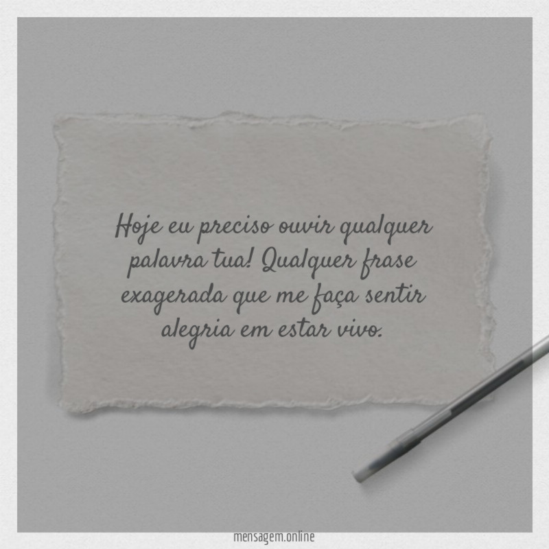 Qualquer palavra tua