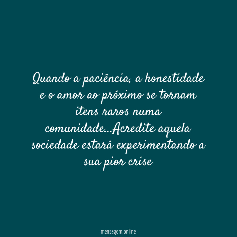 Quando a paciência