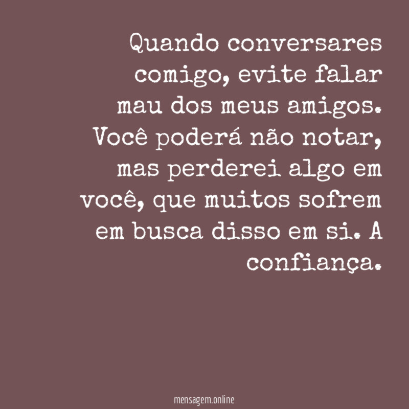 Quando conversares comigo
