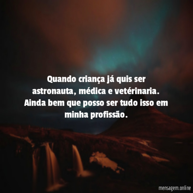 Quando criança já quis ser astronauta