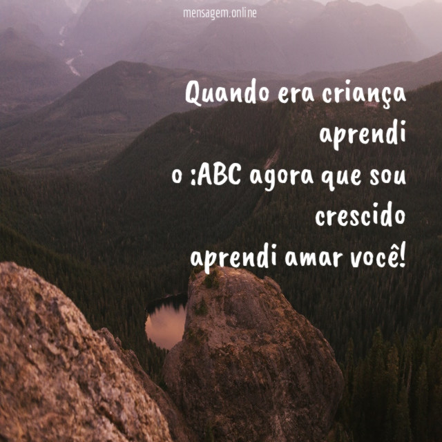 Quando era criança aprendi