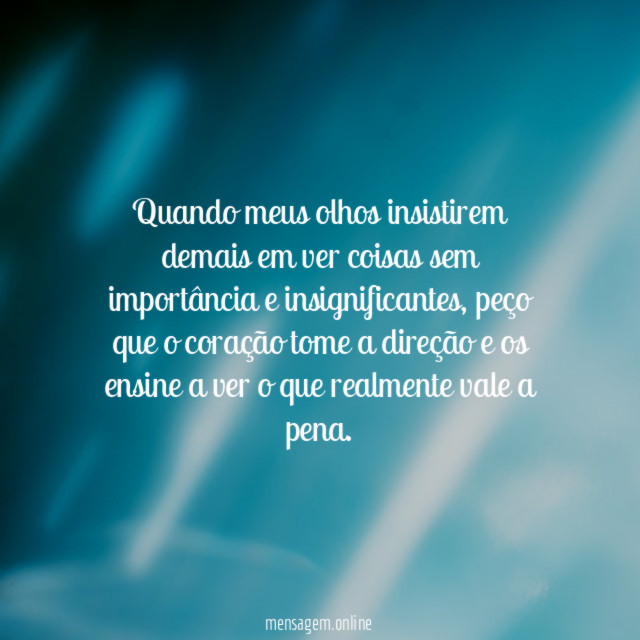 Quando meus olhos