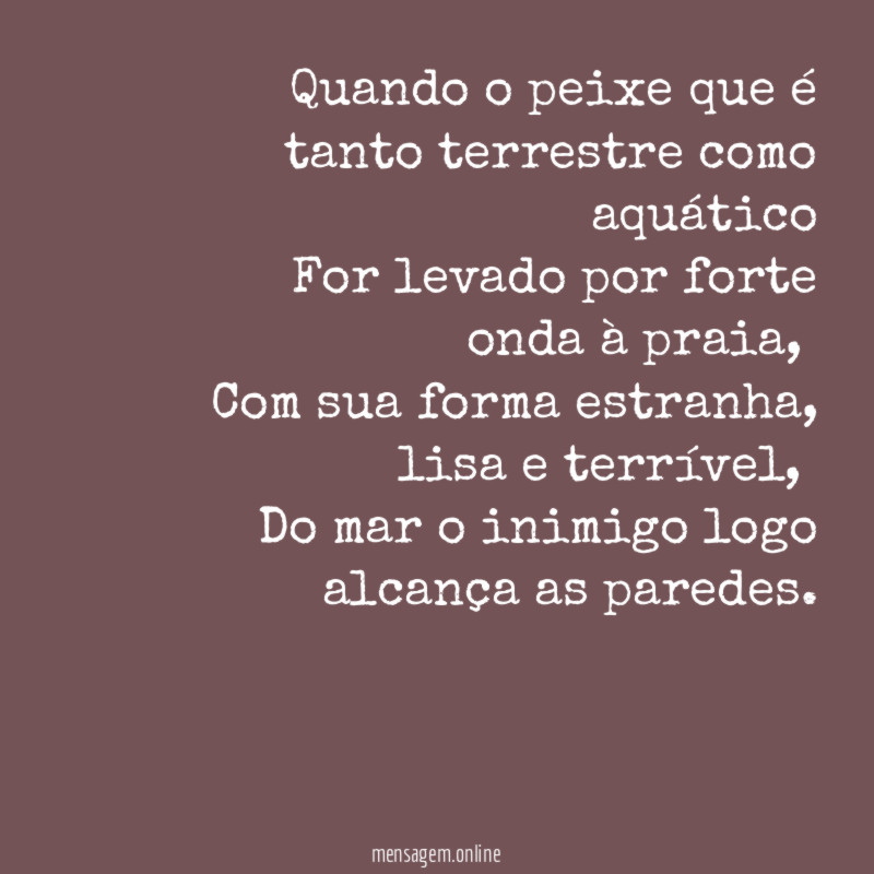 Quando o peixe que é tanto terrestre como