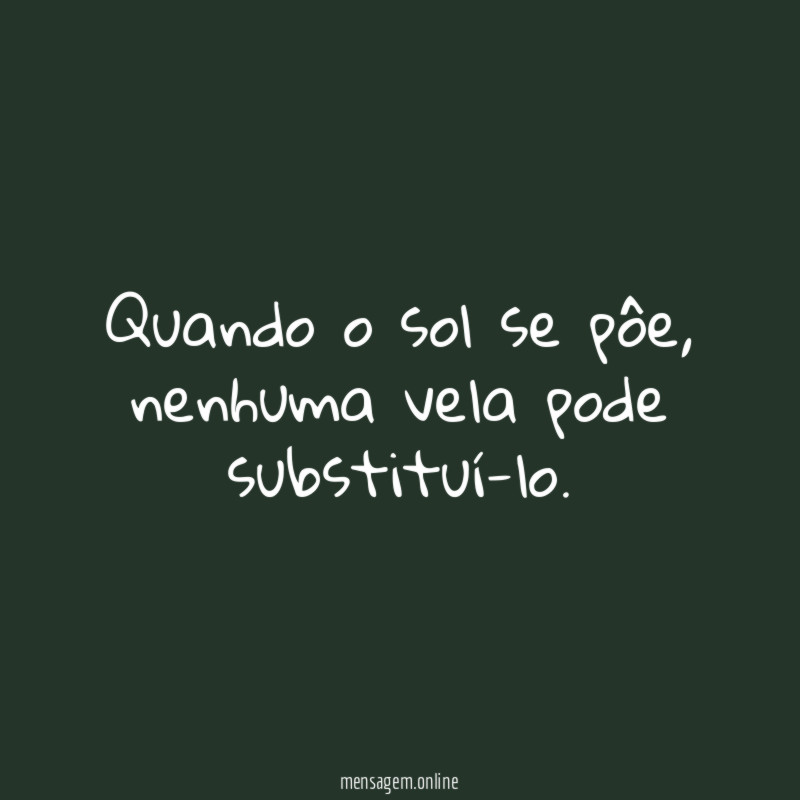 Quando o sol se pôe