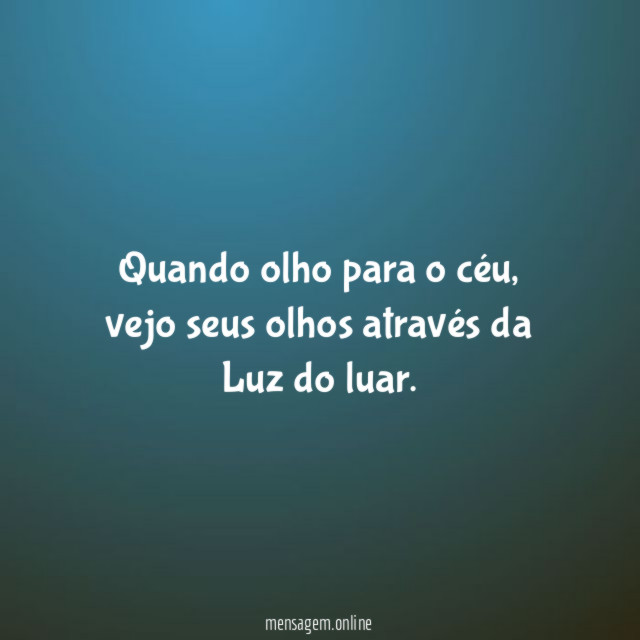 Quando olho para o céu