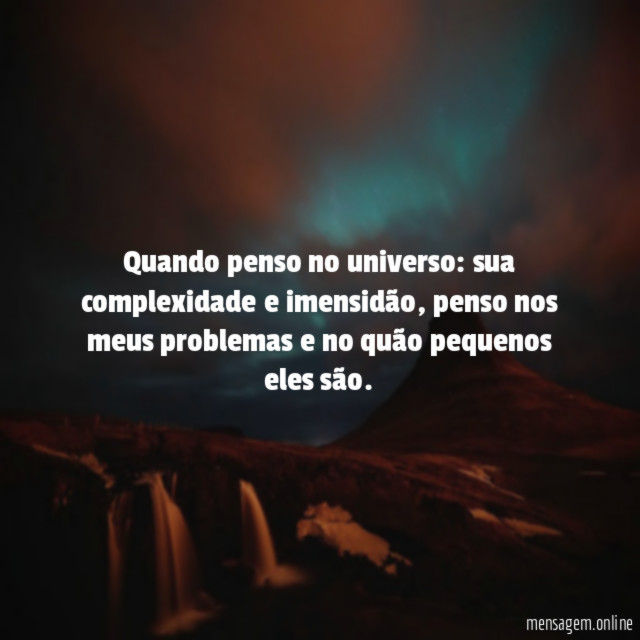 Quando penso no universo
