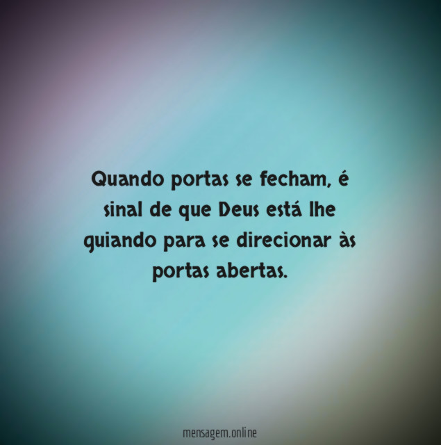 Quando portas se fecham