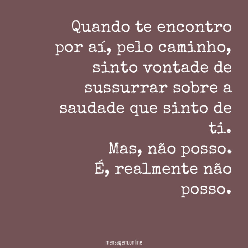 Quando te encontro por aí