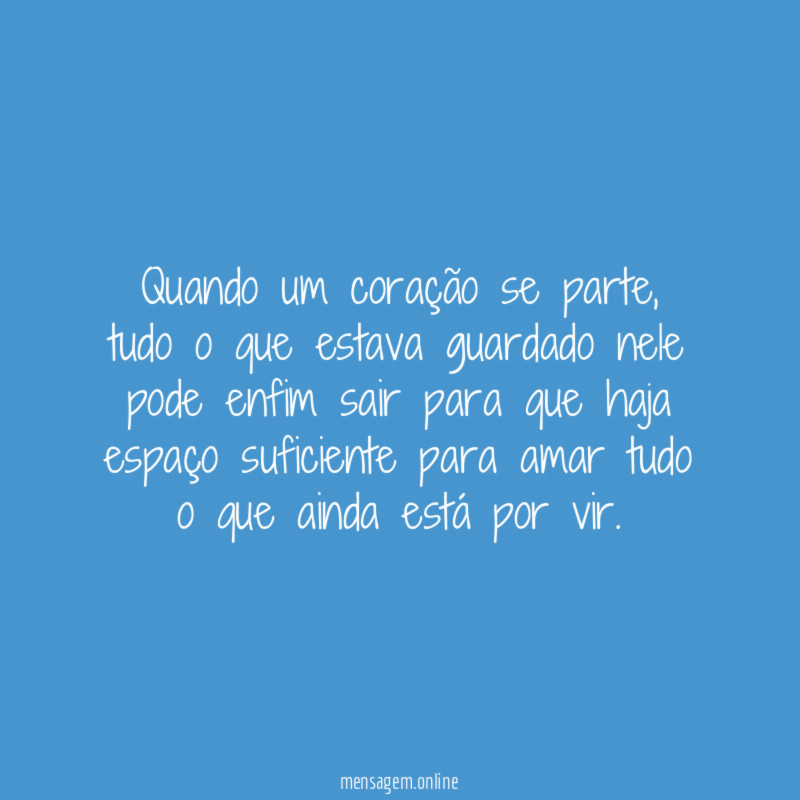 Quando um coração se parte