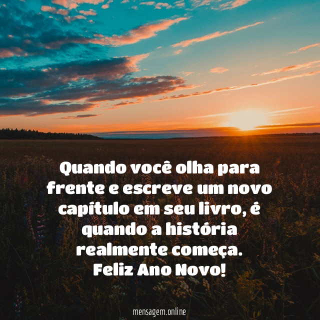 Quando você olha para frente e escreve um