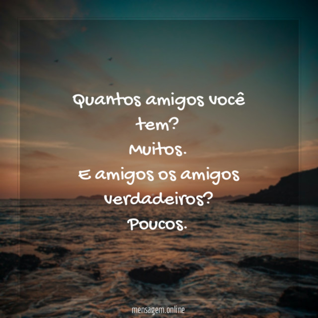 Quantos amigos você tem