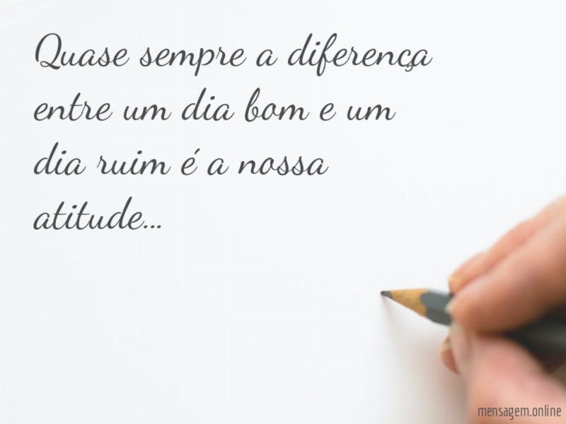Quase sempre a diferença