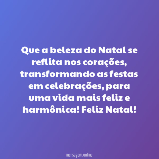 Que a beleza do Natal