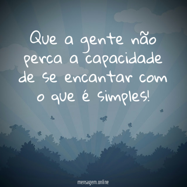Que a gente não perca