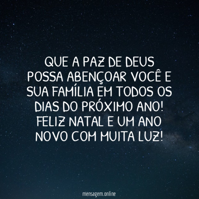 Que a paz de Deus possa abençoar você