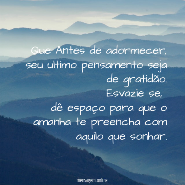 Que Antes de adormecer