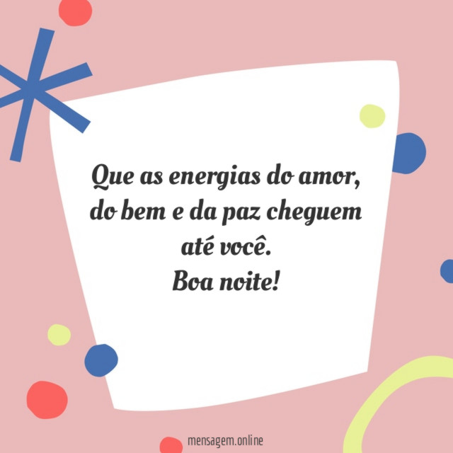 Que as energias do amor