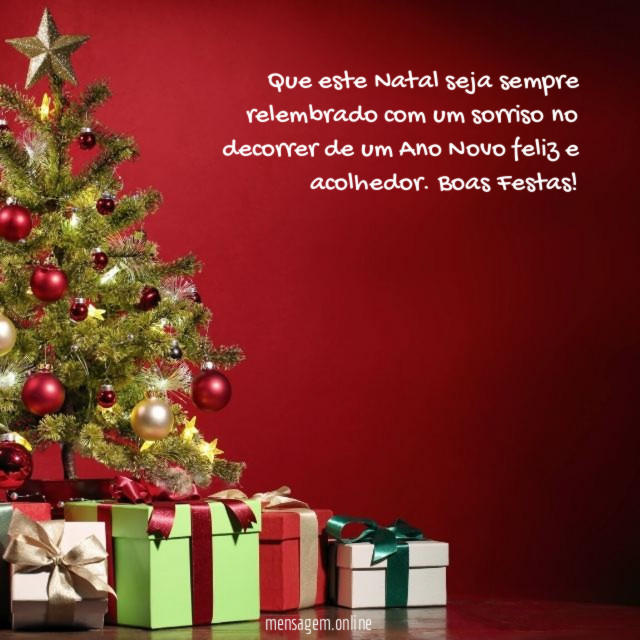 Que este Natal seja sempre relembrado com um