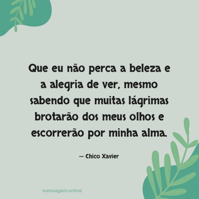 Que eu não perca