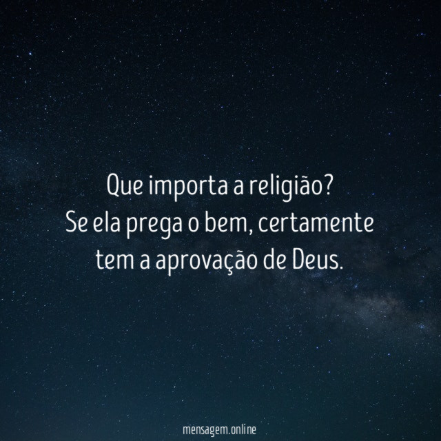 Que importa a religião
