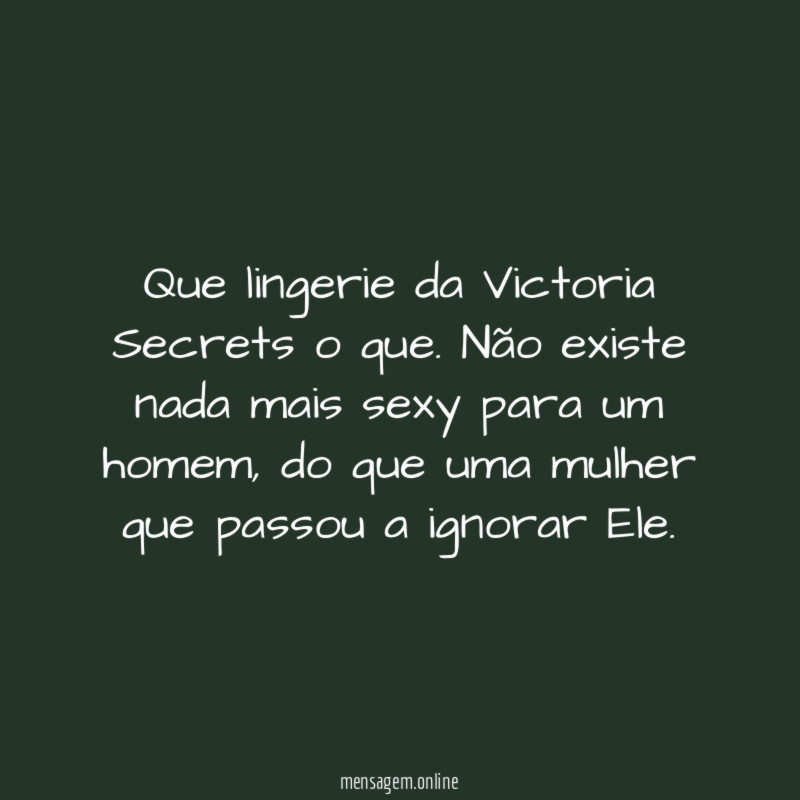 Que lingerie da Victoria Secrets o que