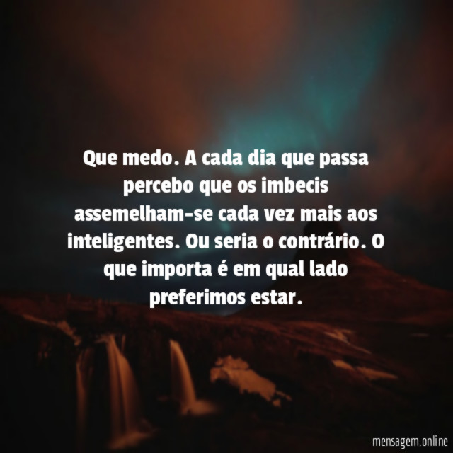 Que medo