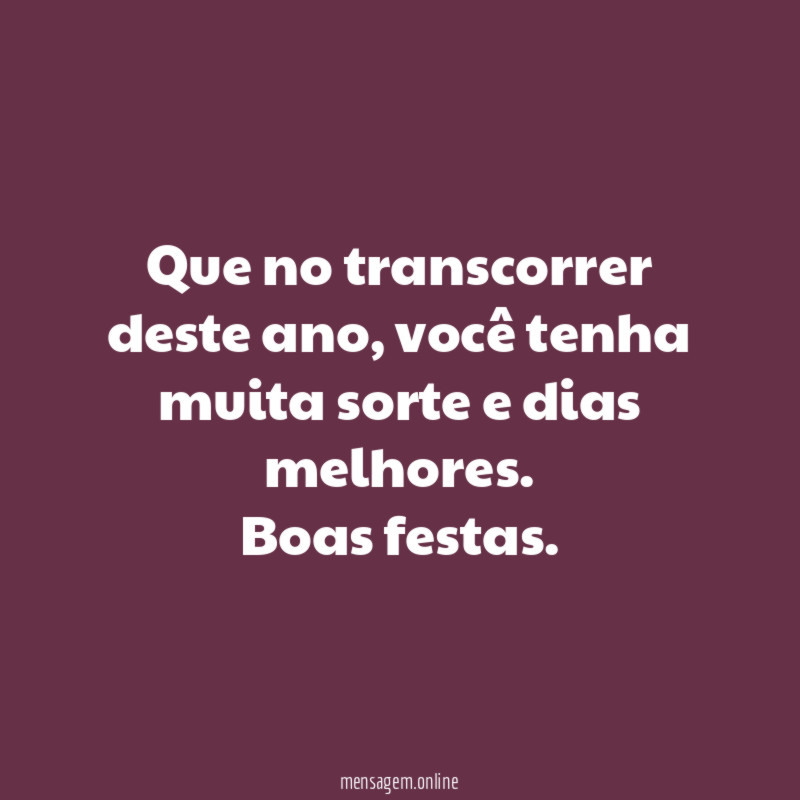 Que no transcorrer deste ano