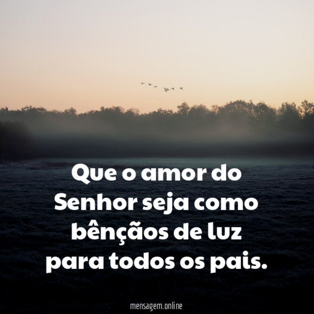 Que o amor do Senhor seja como bênçãos