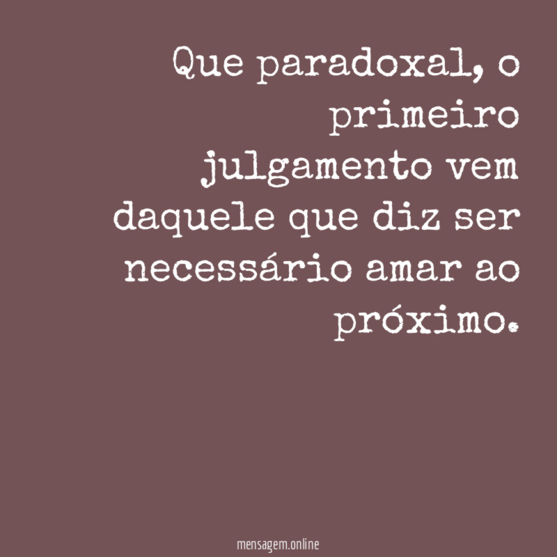 Que paradoxal