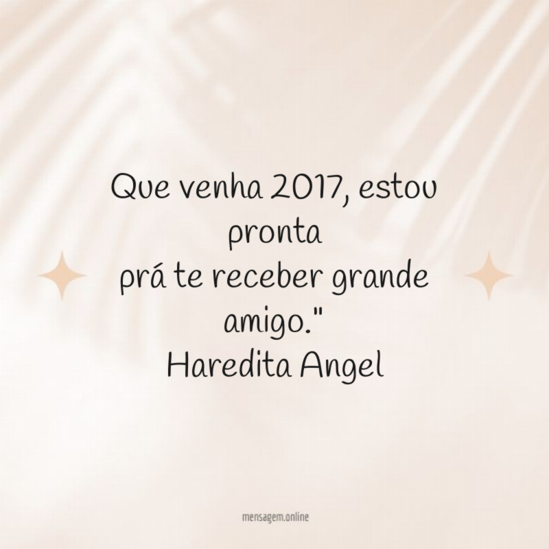 Que venha 2017