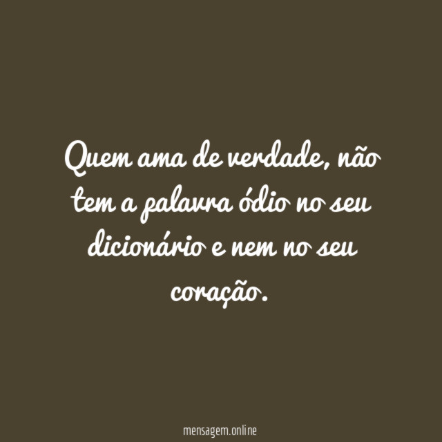 Quem ama de verdade