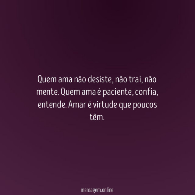 Quem ama não desiste