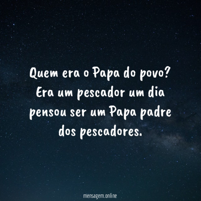 Quem era o Papa do povo