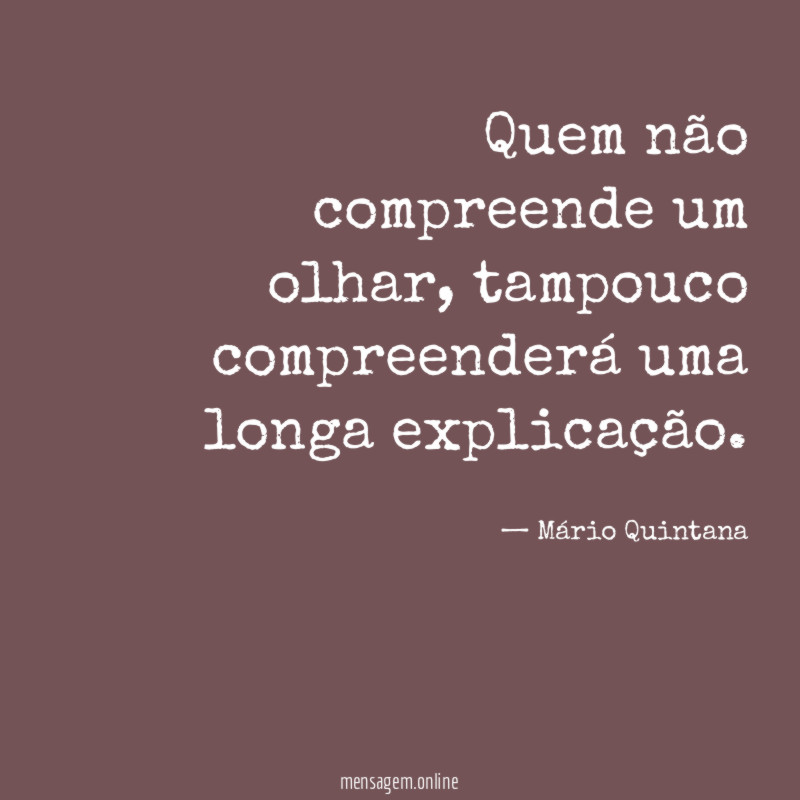Quem não compreende