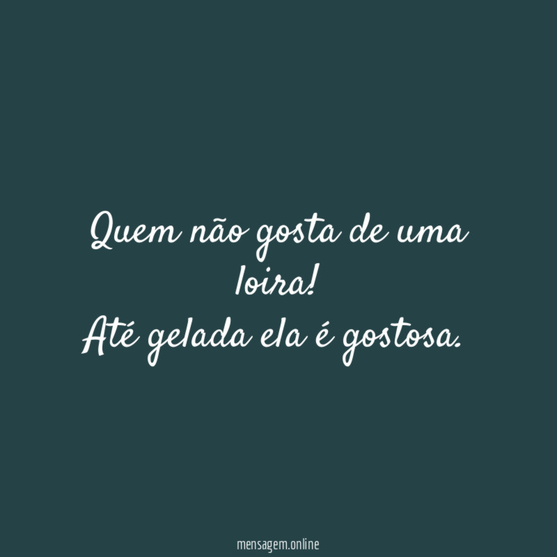 Quem não gosta de uma loira