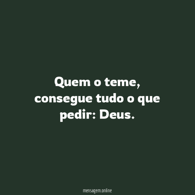 Quem o teme