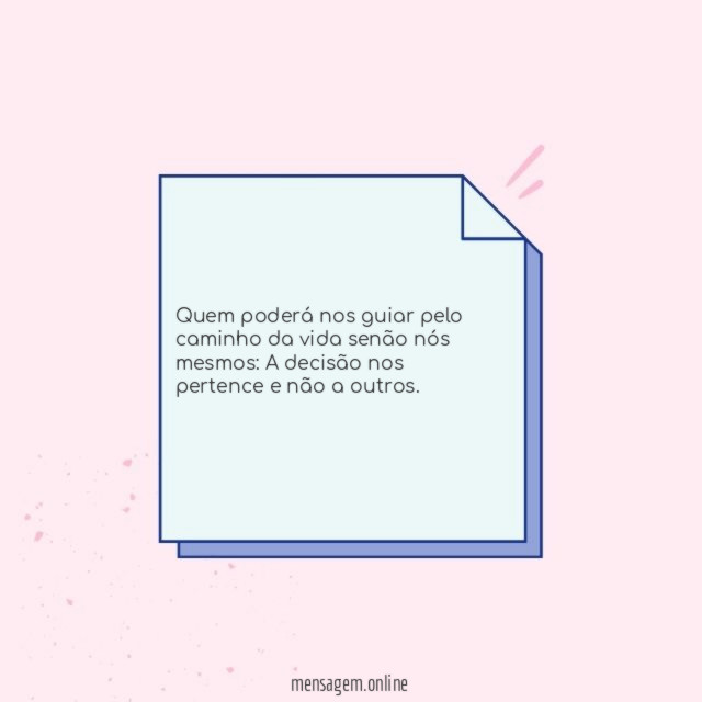 Quem poderá nos guiar pelo caminho da vida
