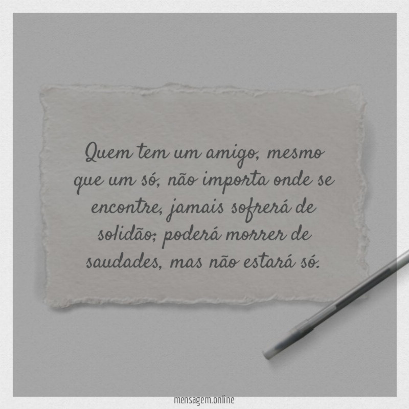Quem tem um amigo