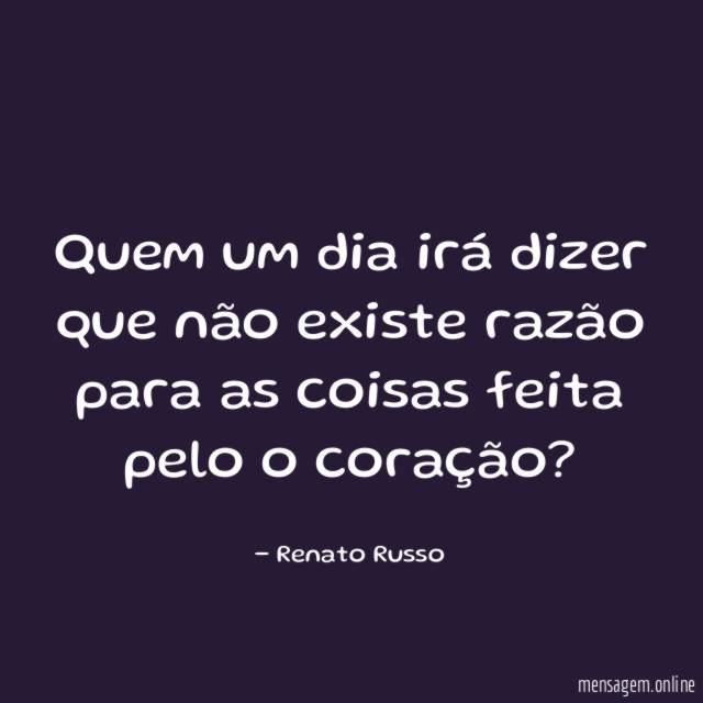 Quem um dia irá dizer que não existe