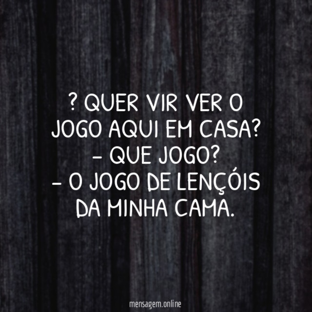 – Quer vir ver o jogo aqui em casa