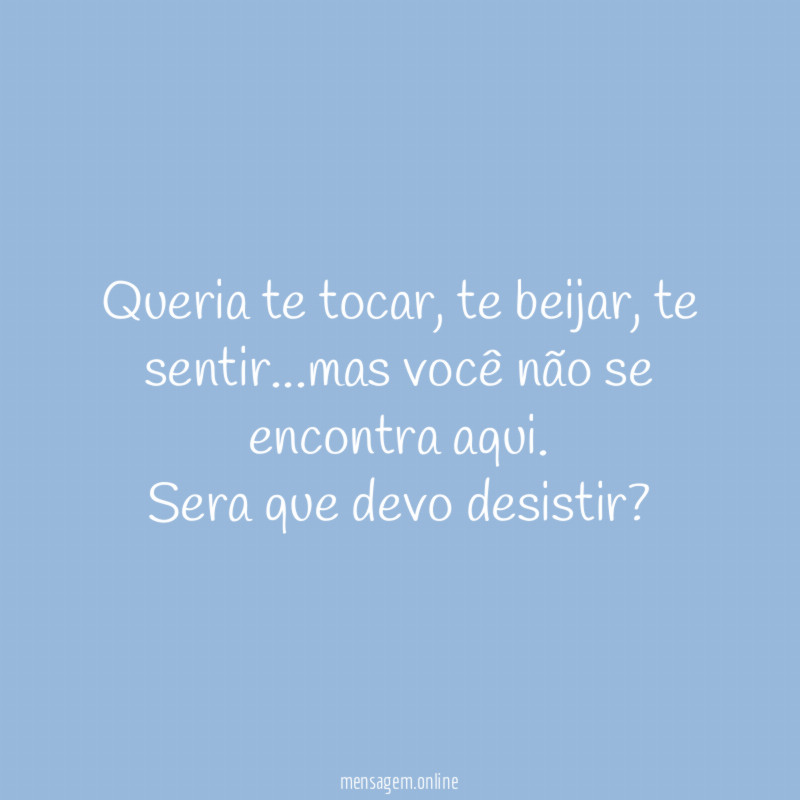 Queria te tocar