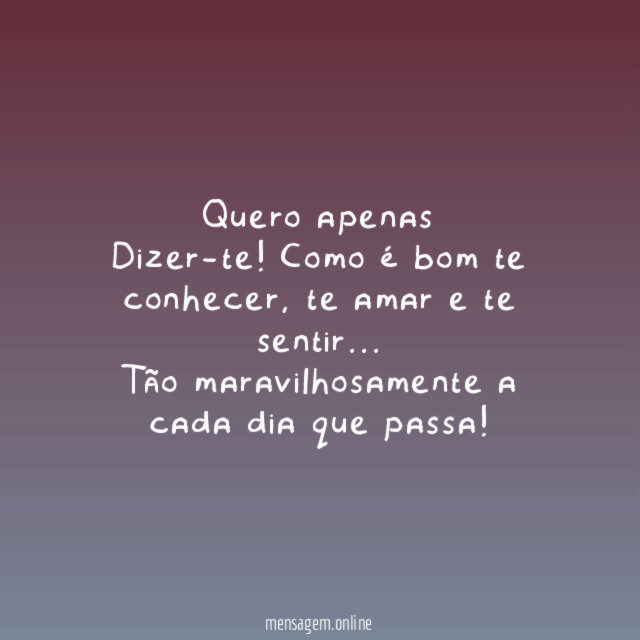 Quero apenas Dizer-te