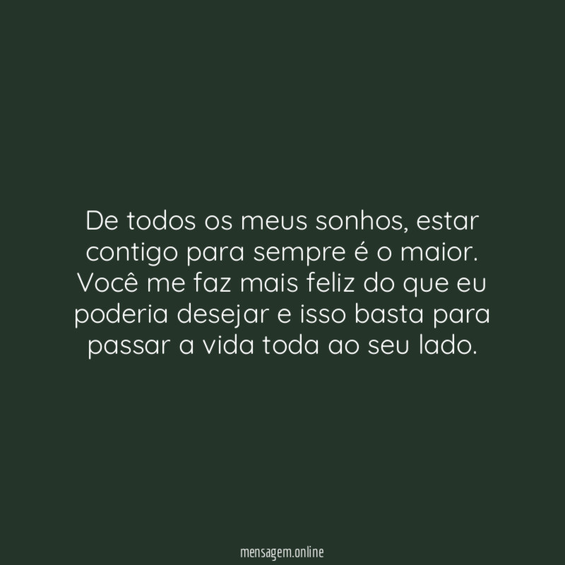 Quero dividir a vida contigo