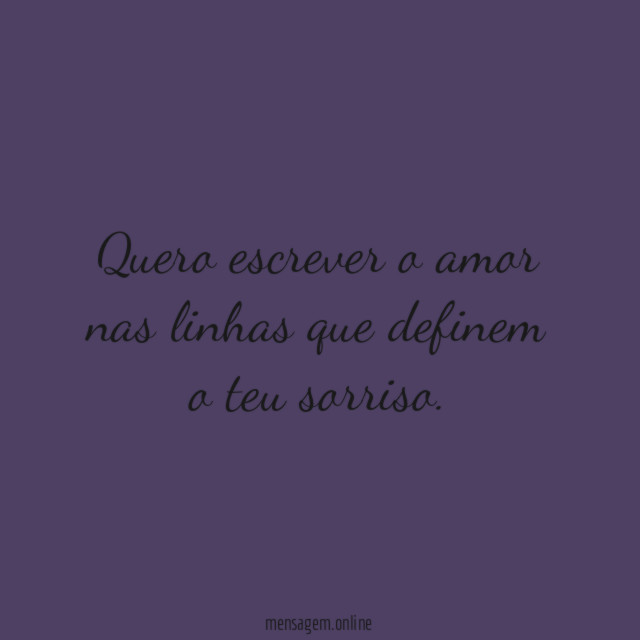 Quero escrever o amor