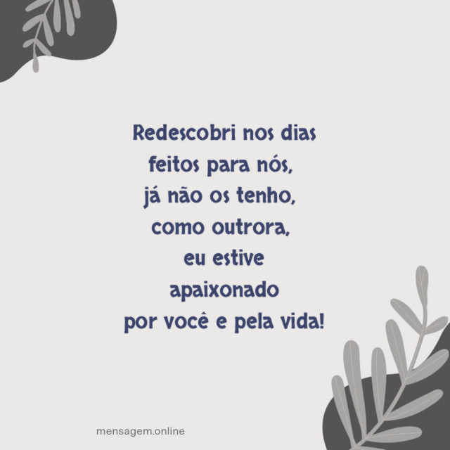Redescobri nos dias feitos para nós