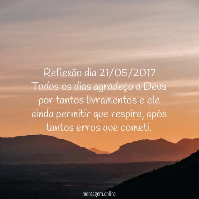 Reflexão dia 21/05/2017