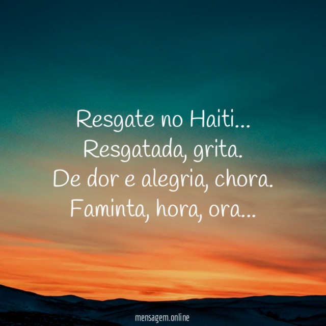 Resgate no Haiti…